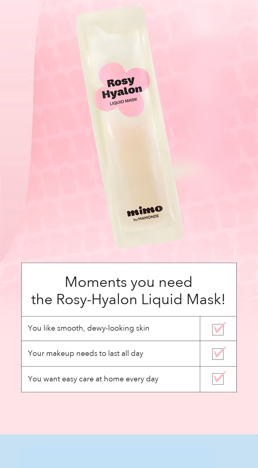 MIMO by MAMONDE Rosy-Hyalon Liquid Mask detail 02