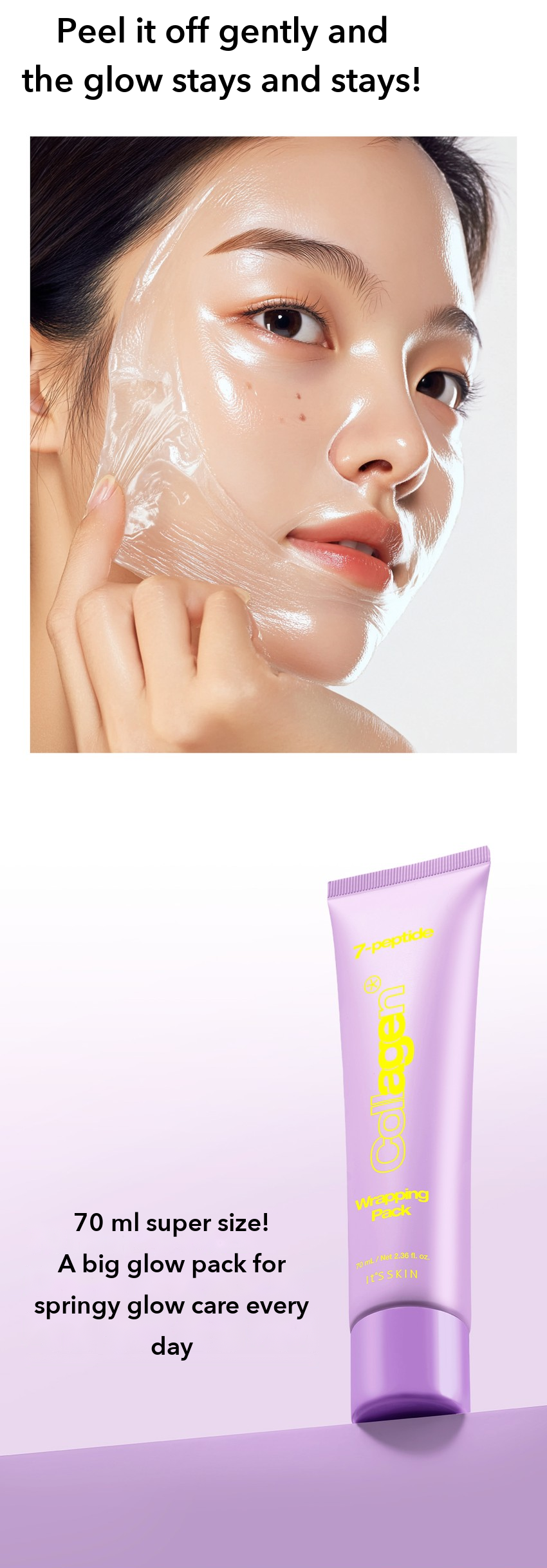 It's Skin Seven Peptide Collagen Wrapping Pack detail 07