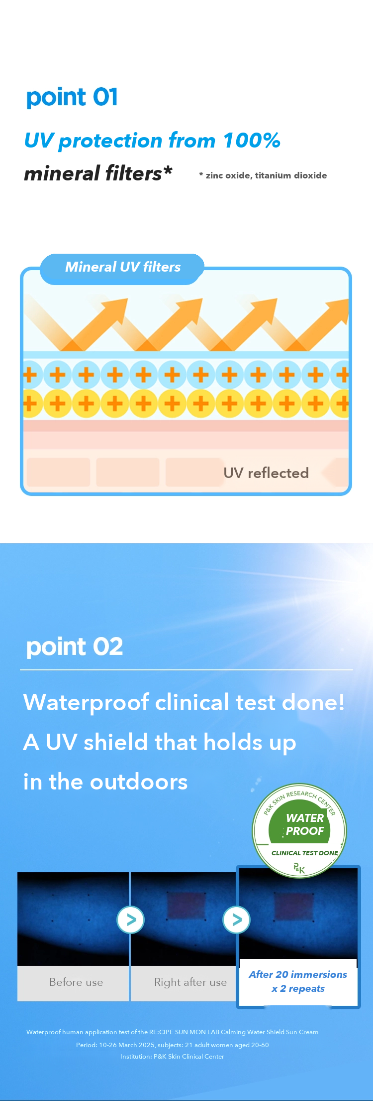 RE:CIPE SUN MON LAB Calming UV Perfect Sun Cream detail 03