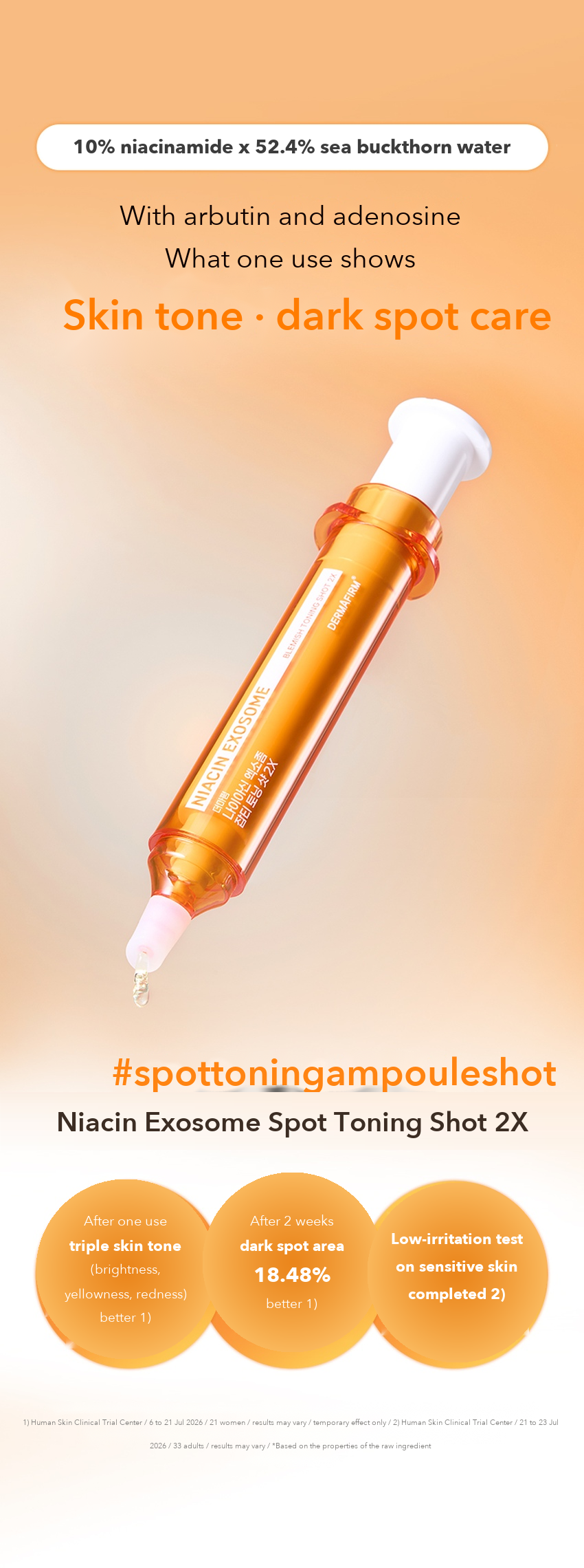 DERMAFIRM Niacin Exosome Spot Toning Shot detail 02