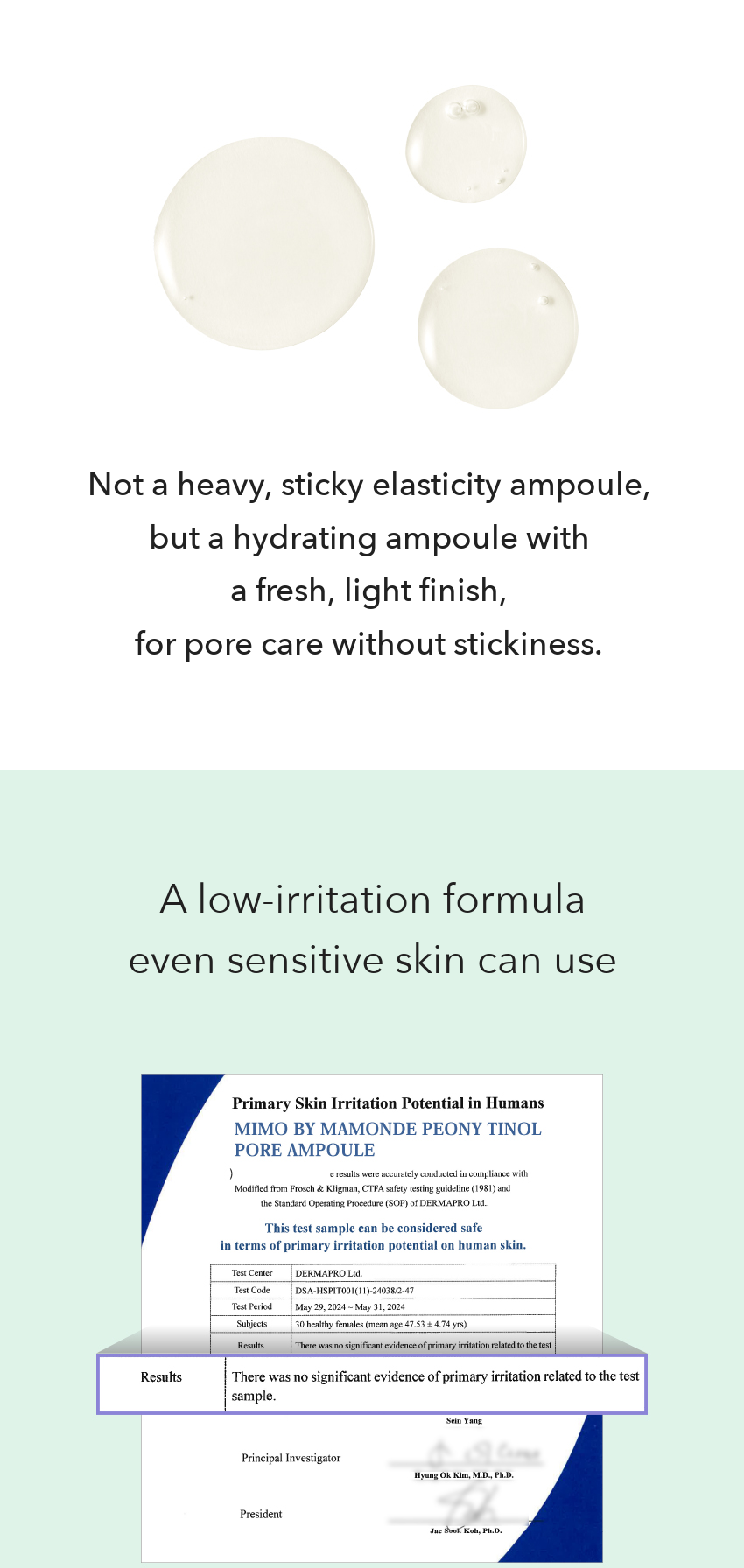MIMO by MAMONDE Peony-Tinol Pore Ampoule detail 10