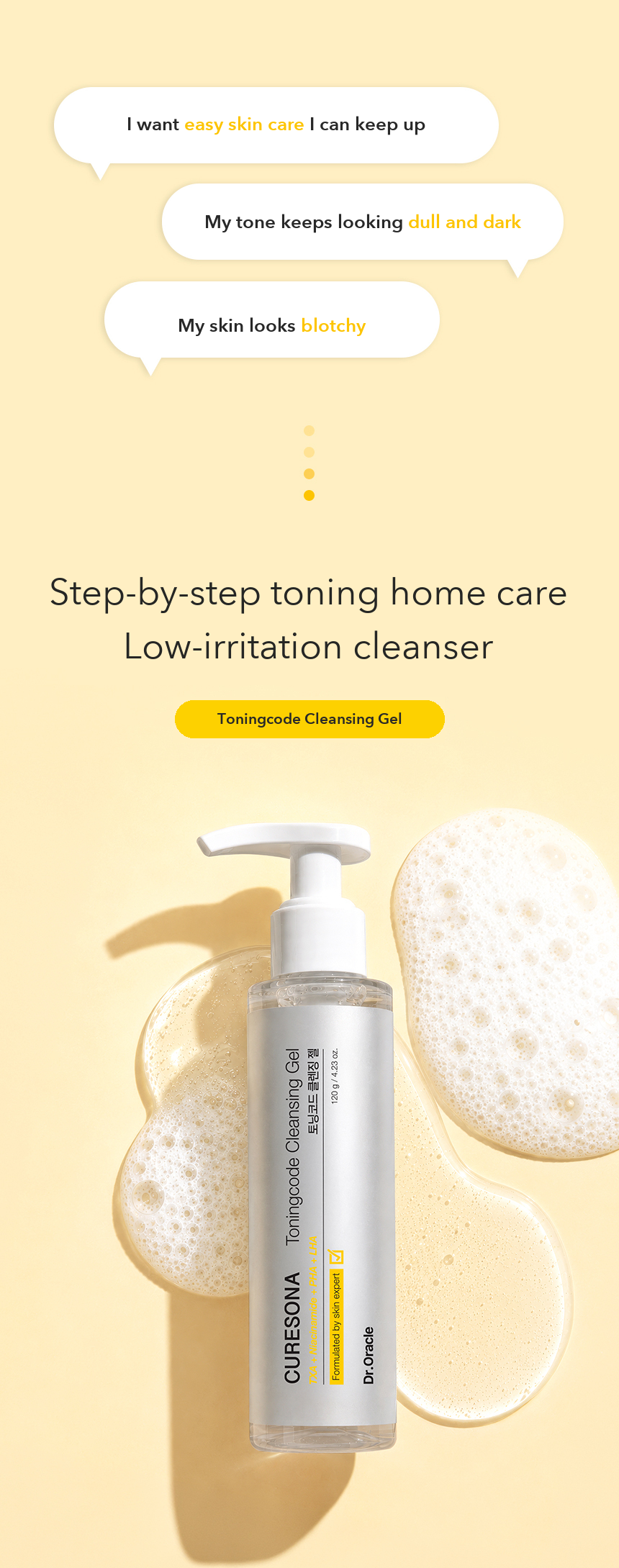 Dr.Oracle Curesona Toningcode Cleansing Gel detail 02