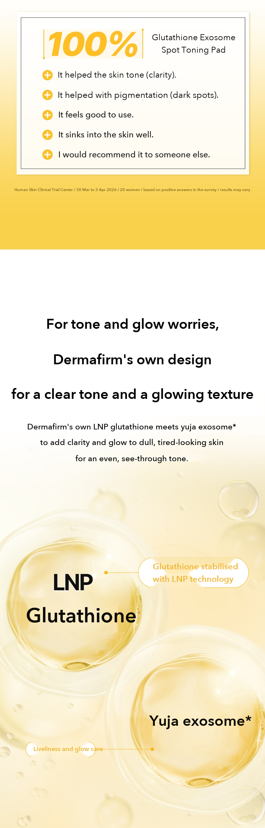 DERMAFIRM Glutathione Exosome Spot Toning Pad detail 04