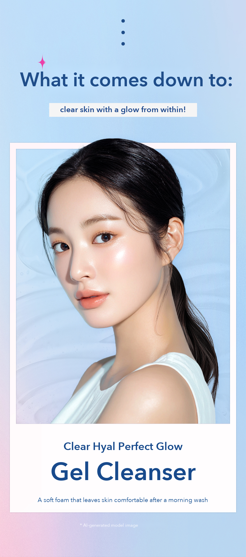 THE LAB by BLANC DOUX Clear Hyal Perfect Glow Gel Cleanser detail 02