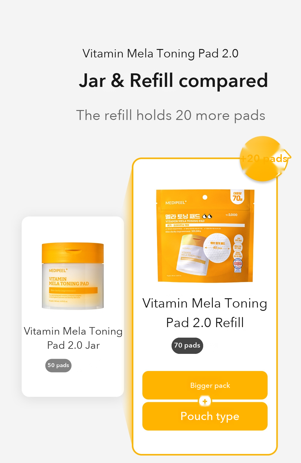 Vitamin Mela Toning Pad Refill detail 3