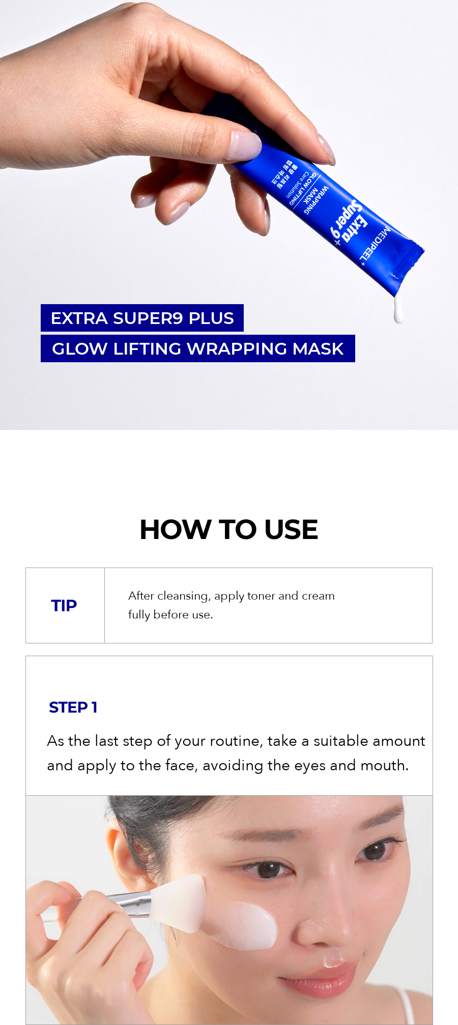 MEDIPEEL Extra Super9 Plus Glow Lifting Wrapping Mask detail 05