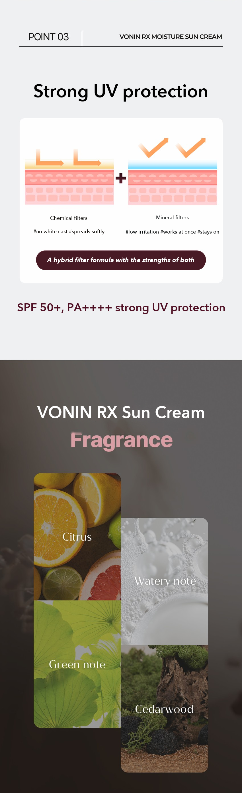 VONIN RX Moisture Sun Cream detail 05