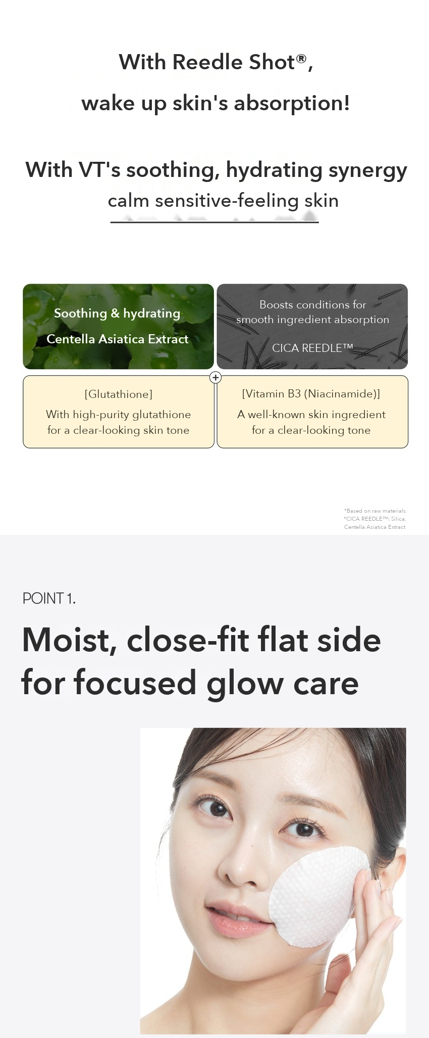 VT Reedle Shot Facial Radiance Glutathione Essence Pad 8 Pads detail 06