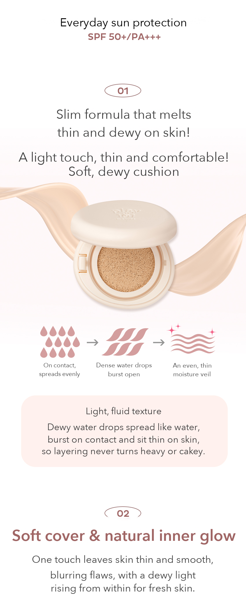Play 101 by ETUDE Slim Layered Cushion 15g detail 03