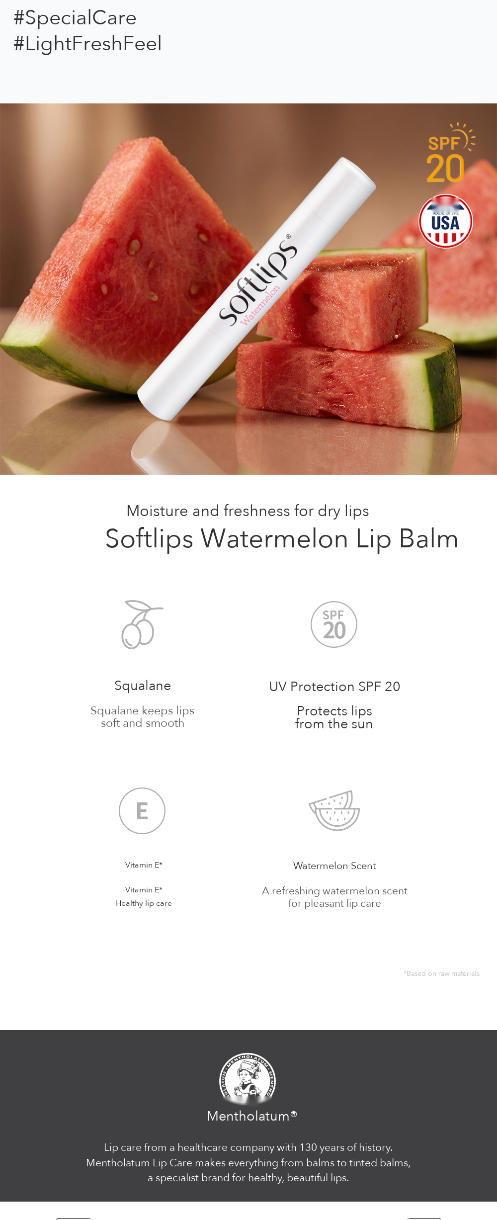 Softlips Watermelon Lip Balm detail 2