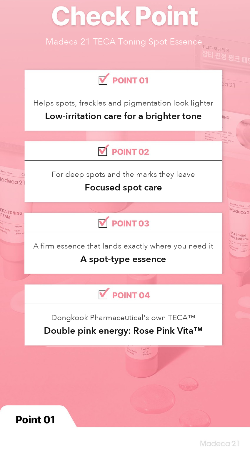 Madeca21 TECA Toning Spot Essence 15ml detail 05