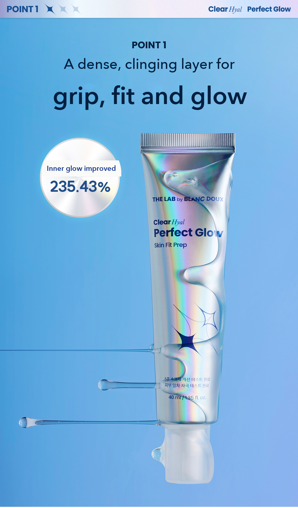 THE LAB by BLANC DOUX Clear Hyal Perfect Glow Skin Fit Prep detail 06