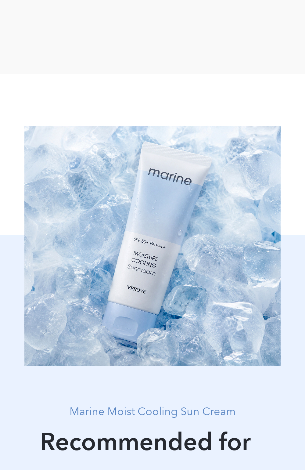 VPROVE Marine Moist Cooling Sun Cream detail 02