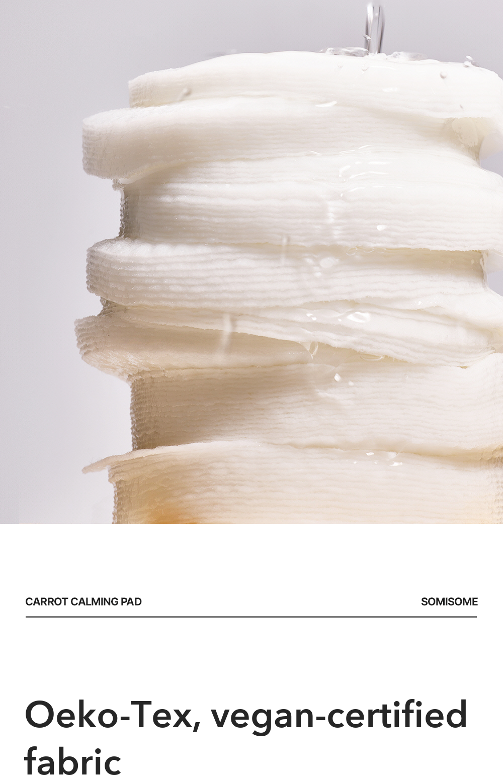 SOMISOME Carrot Calming Pad 40 Pads 195g detail 05