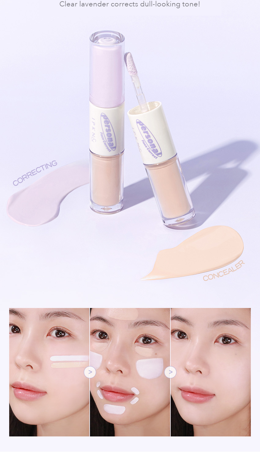 IPKN Personal Tone Correcting Concealer Duo detail 02