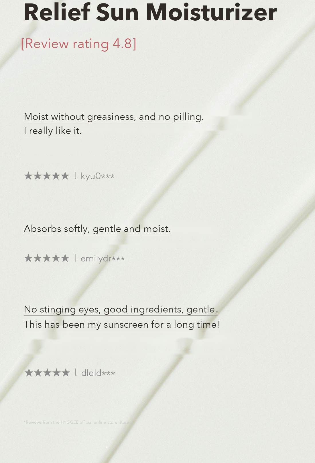 HYGGEE Relief Sun Moisturizer detail 10