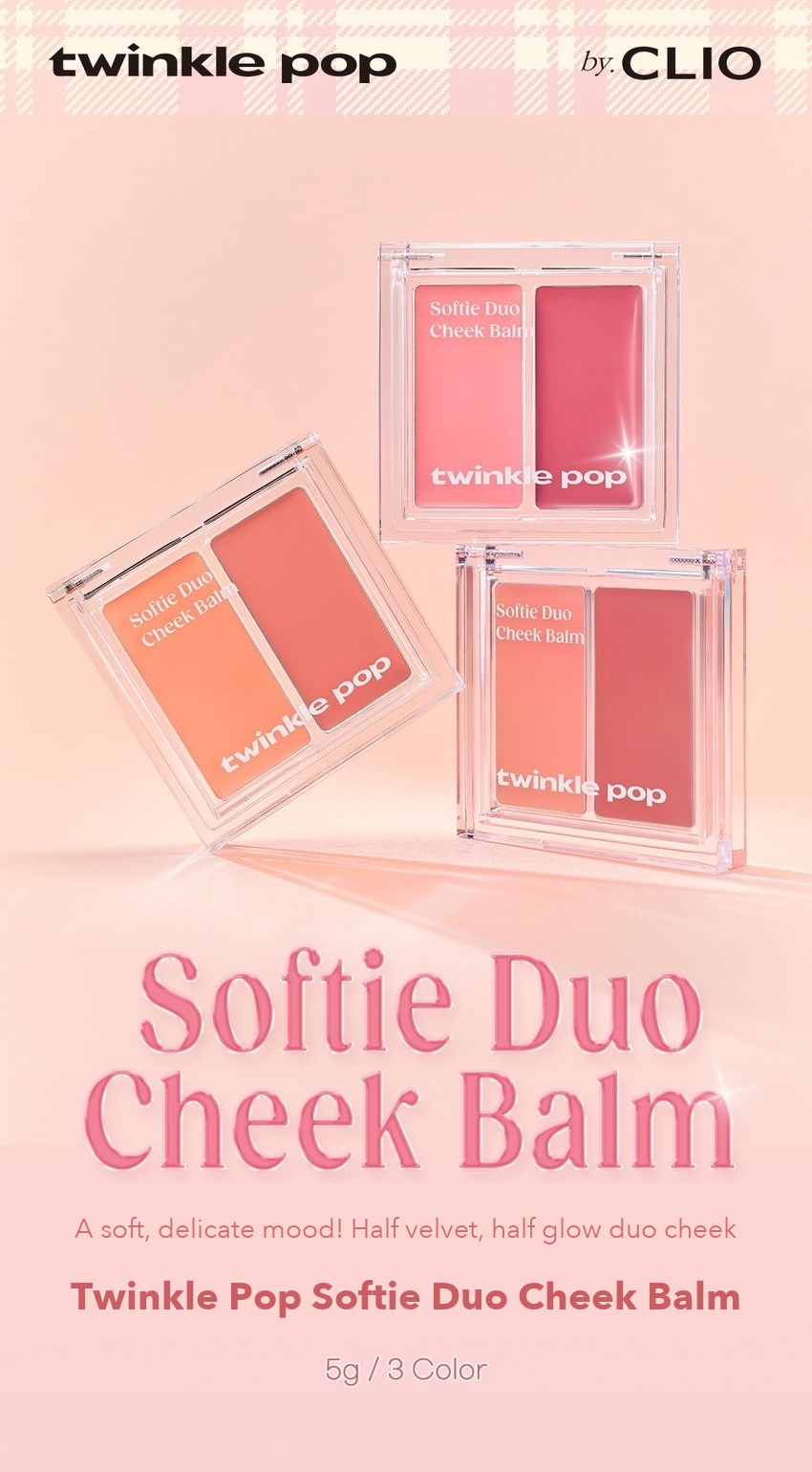 TWINKLE POP Softie Duo Cheek Balm by CLIO detail 01
