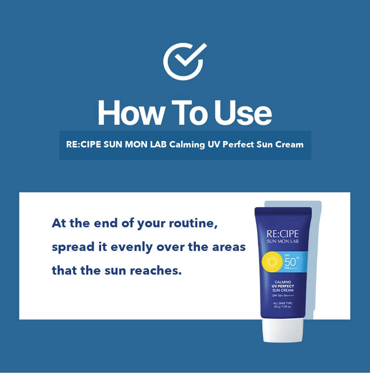 RE:CIPE SUN MON LAB Calming UV Perfect Sun Cream detail 04