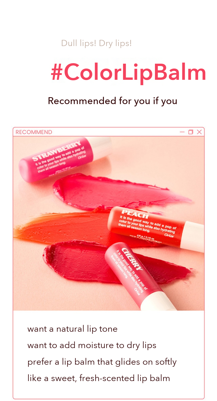 ORIX Color Lip Balm detail 2