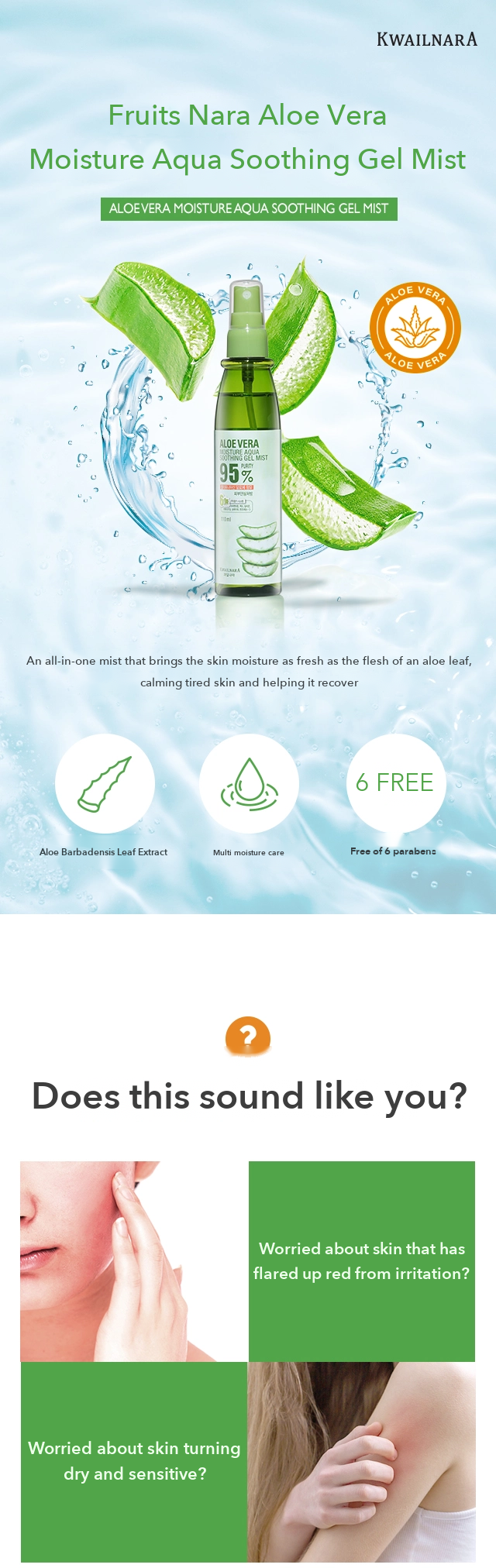 Fruits Nara Aloe Vera Soothing Gel Mist 110ml detail 01