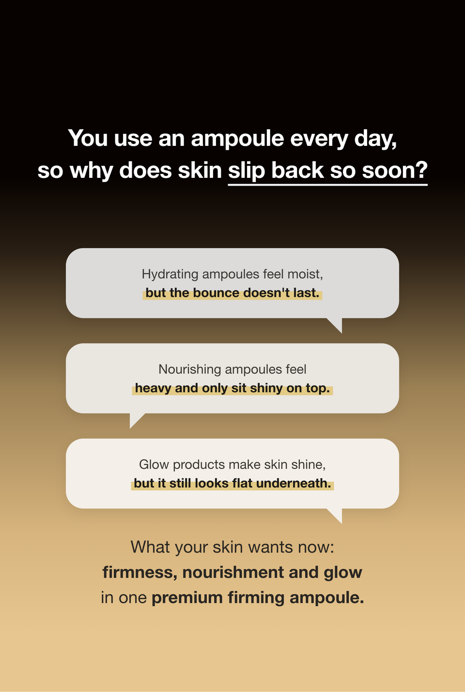 TimeMelody Gold Collagen Firming Glow Ampoule detail 2