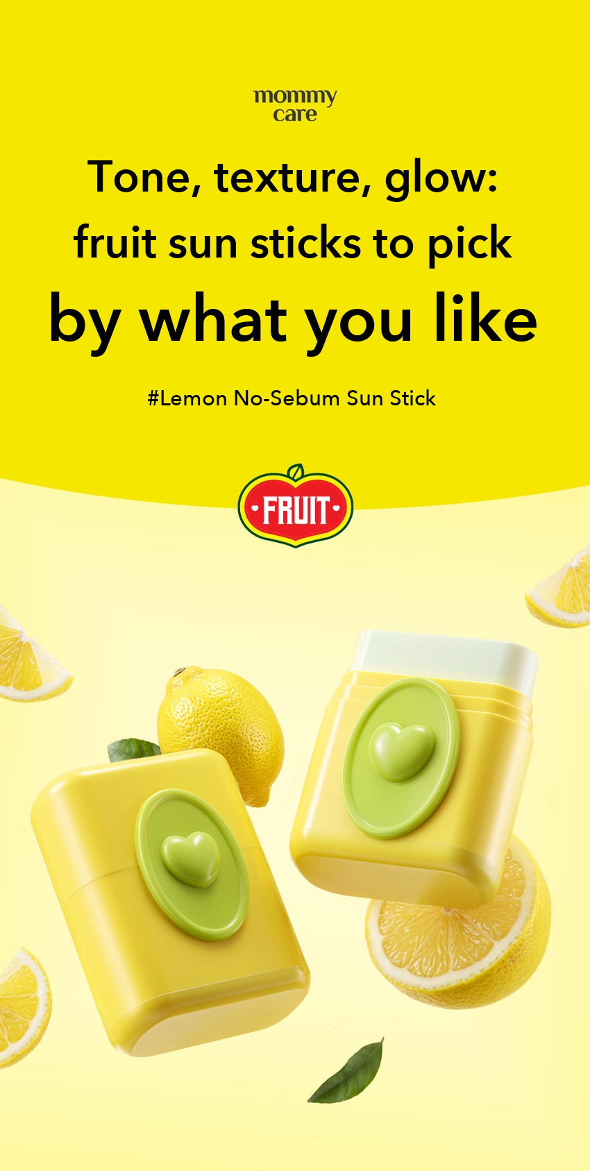 MOMMY CARE Lemon No-Sebum Sun Stick detail 01