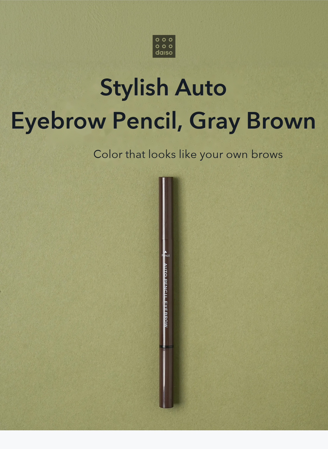 STYLISH Auto Eyebrow Pencil Gray Brown 0.25g detail 01