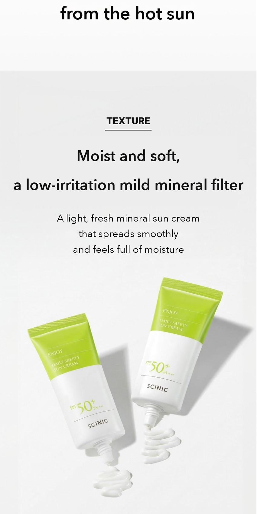 SCINIC Enjoy Daily Safety Mineral Sun Cream 60g detail 02