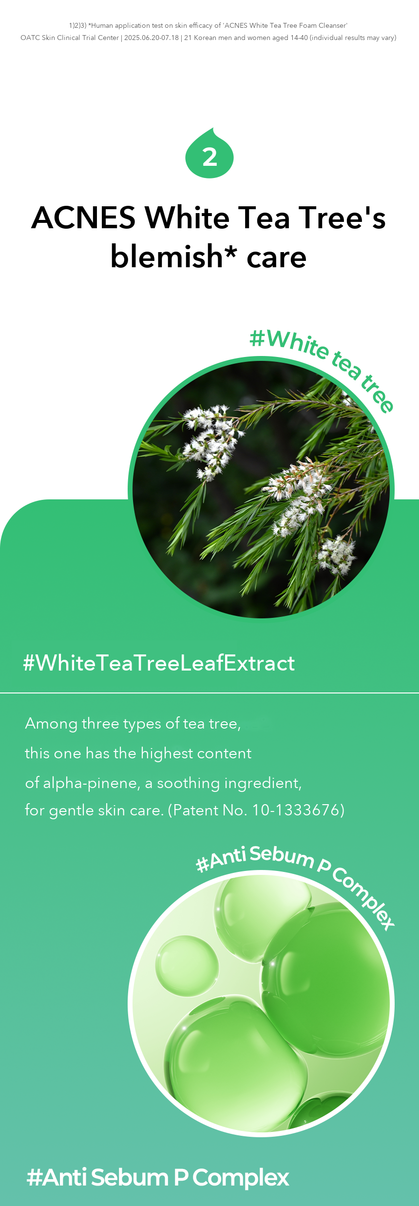 ACNES White Tea Tree Foam Cleanser 100ml detail 07