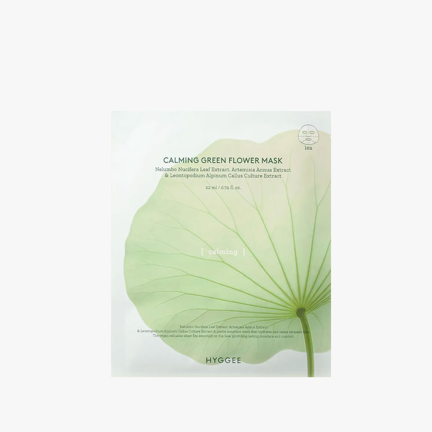 Calming Green Flower Mask