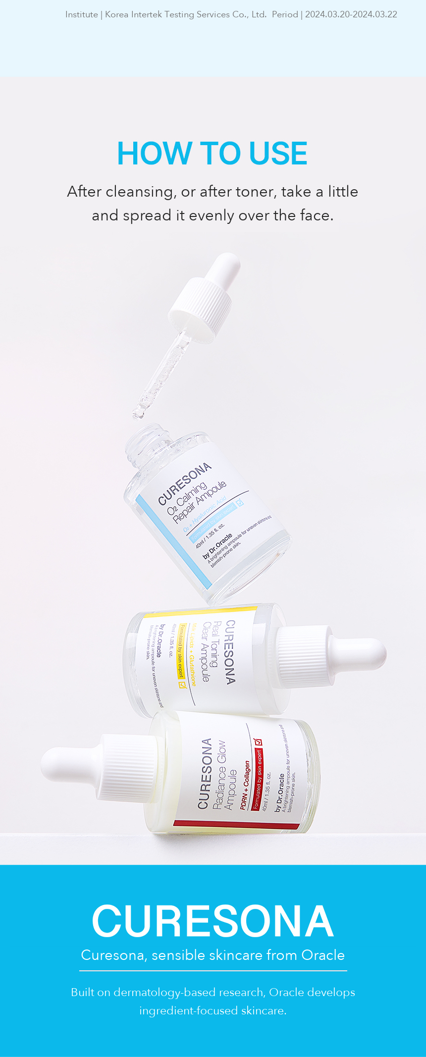 Dr.Oracle Curesona O2 Calming Repair Ampoule 40ml detail 05