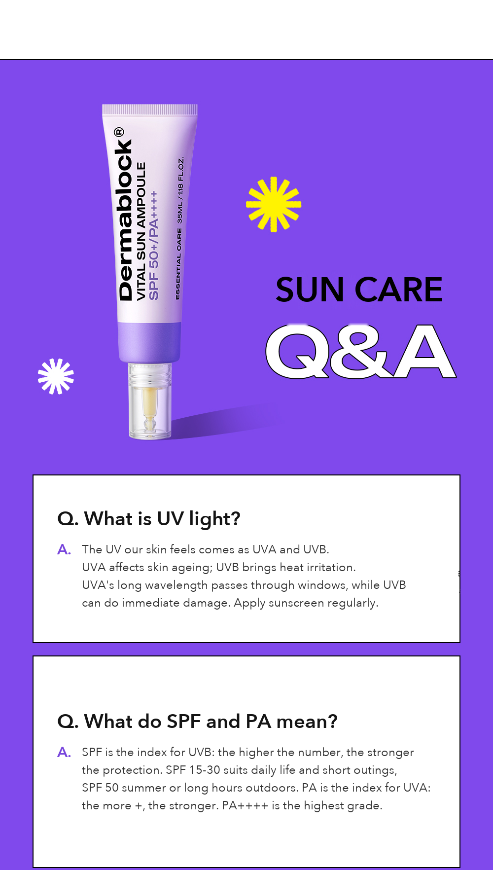 DERMABLOCK Vital Sun Ampoule 35ml detail 08