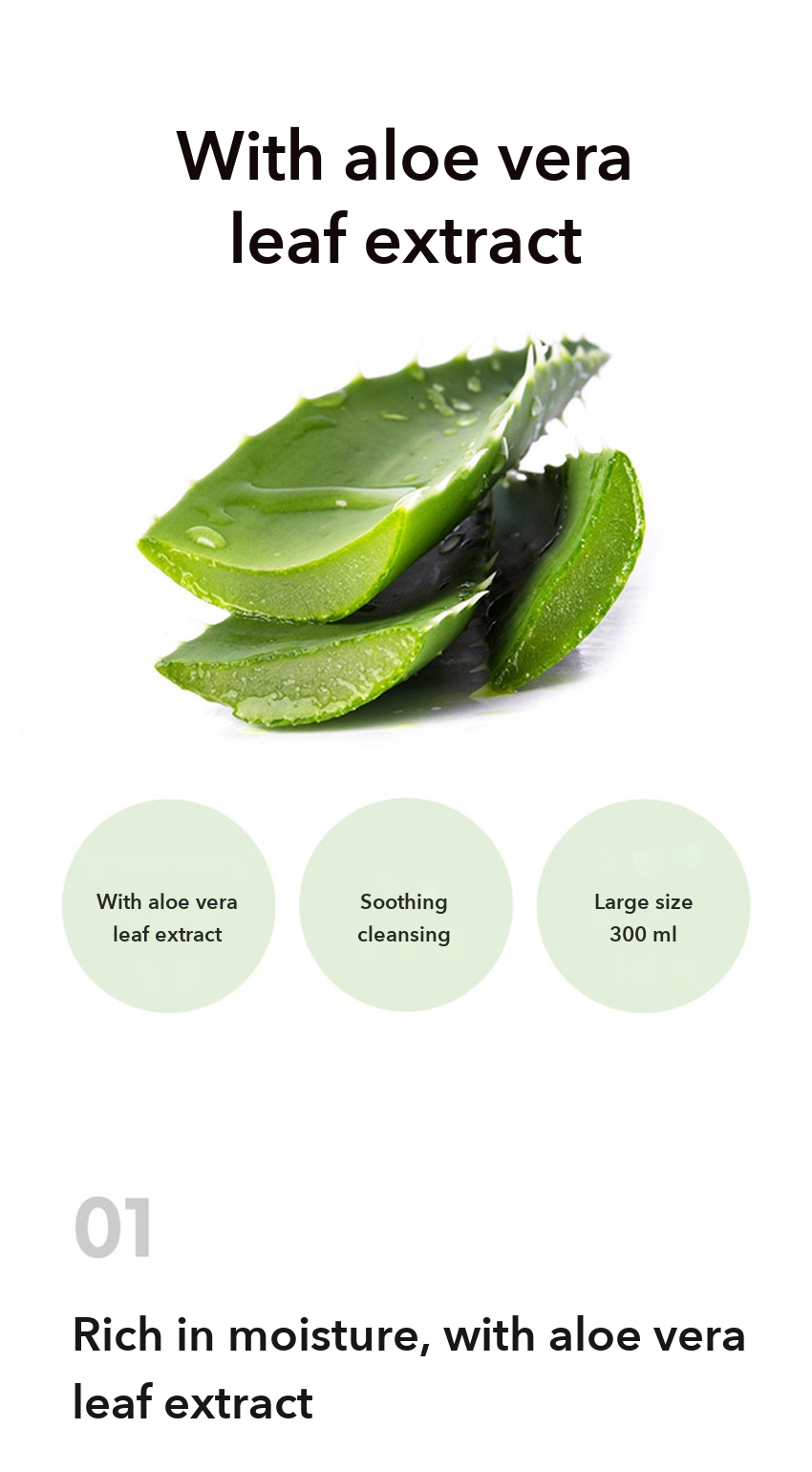 Shingmulwon Aloe Fresh Soothing Big Foam Cleanser detail 02