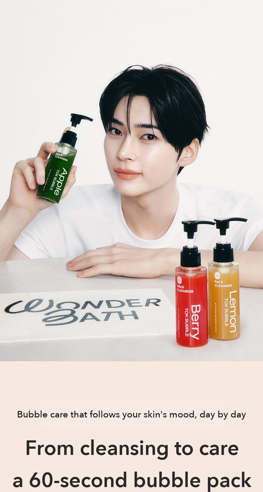 Wonder Bath Apple Tok Bubble Pack Cleanser detail 01