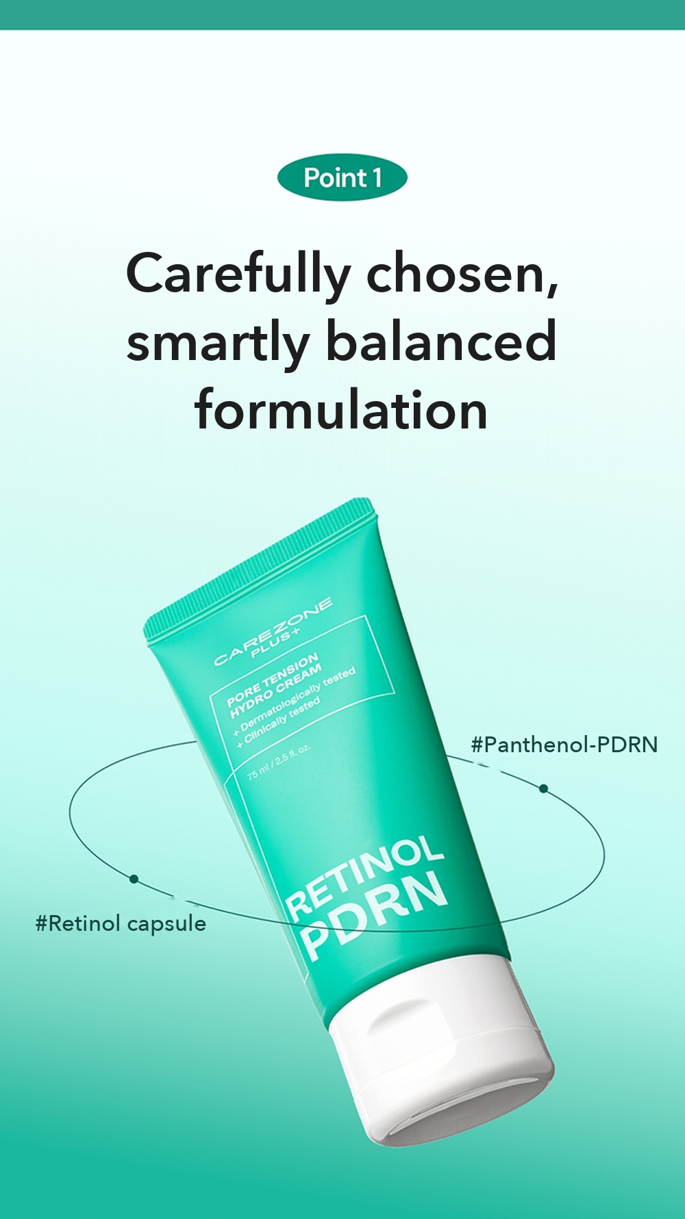 CAREZONE PLUS+ Pore Tension Hydro Cream 75ml detail 02