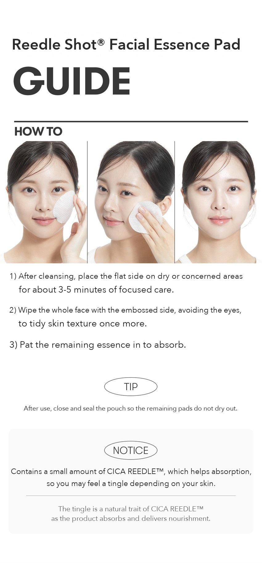 VT Reedle Shot Facial Radiance Glutathione Essence Pad 8 Pads detail 08