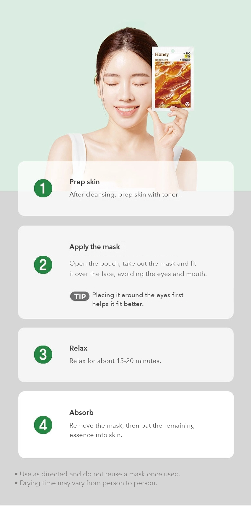 DAISO Olive Farm Essential Mask Sheet detail 04