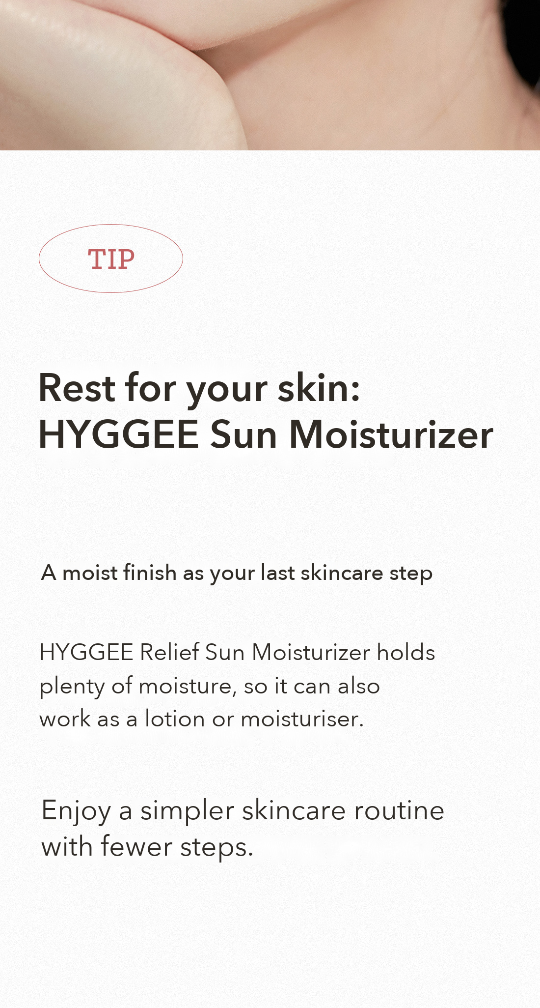 HYGGEE Relief Sun Moisturizer detail 13