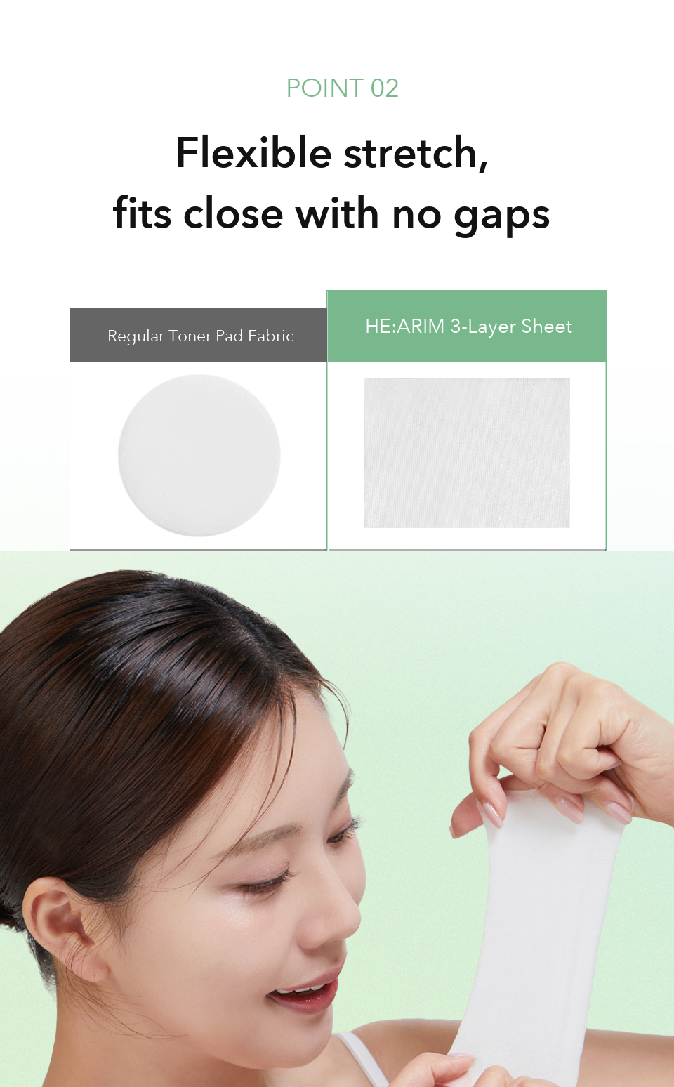 HE:ARIM Cica Panthenol Toner Pad detail 12