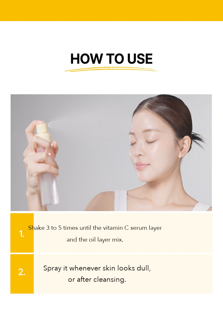 CLEADERM Liposome Vitamin C Tone Mist Serum how to use