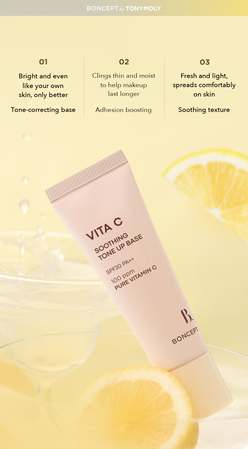BONCEPT Vita C Soothing Tone-up Base detail 06