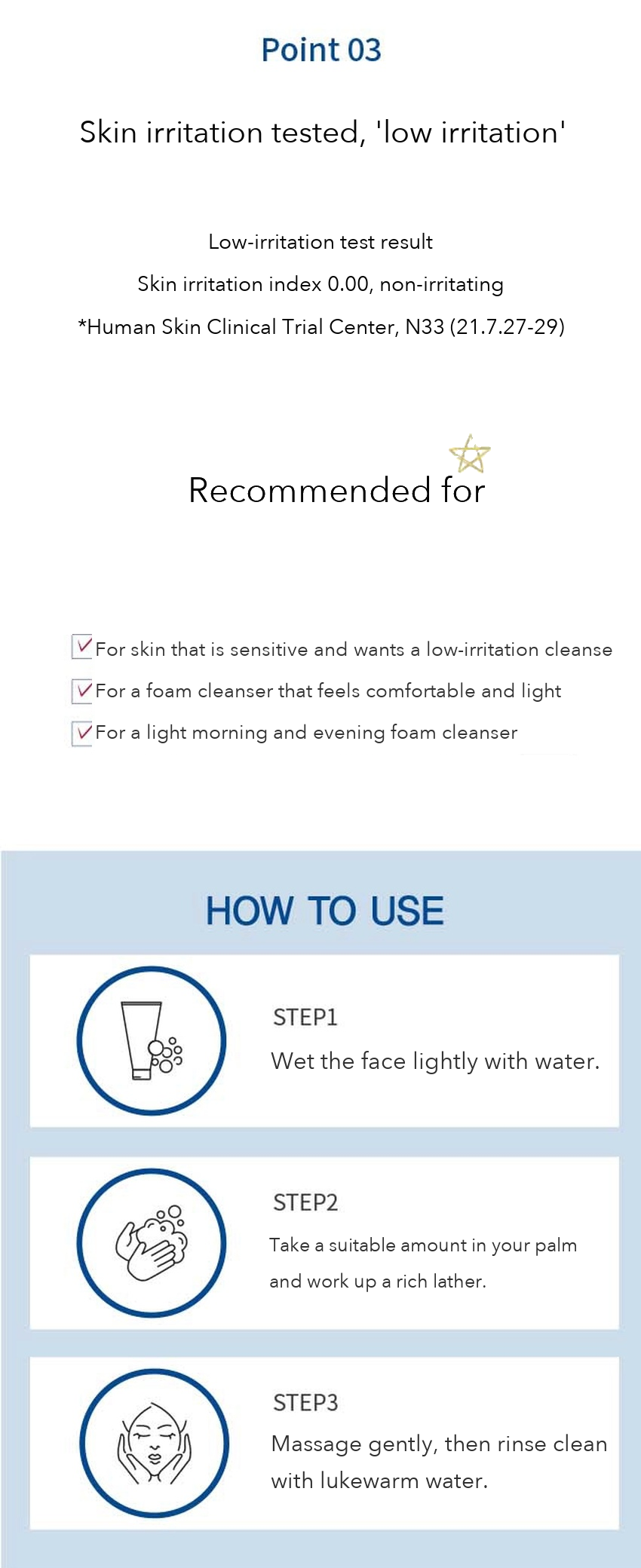 DAISO Mildly Acidic pH Cleansing Foam detail 03