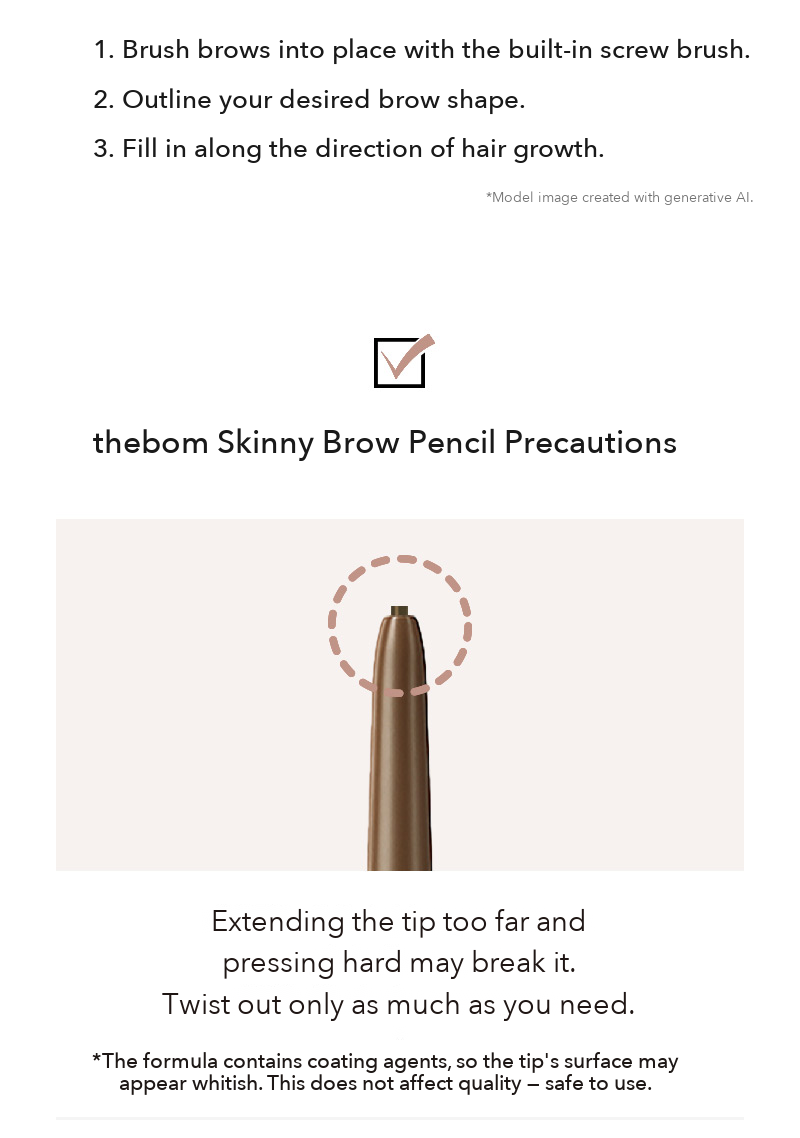 thebom Skinny Brow Pencil detail 8