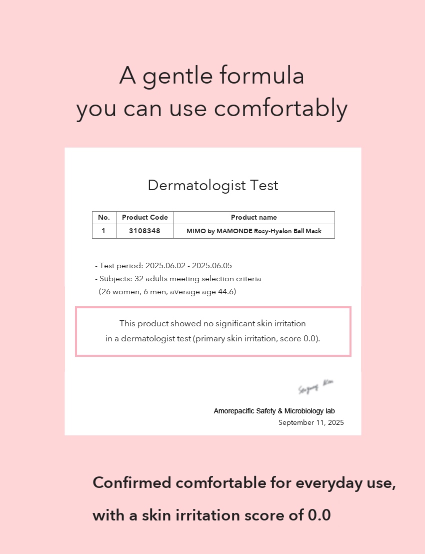 MIMO by MAMONDE Rosy-Hyalon Ball Mask detail 11