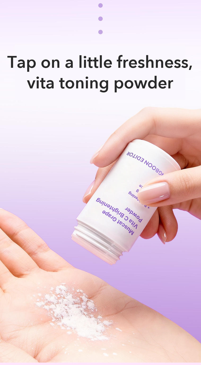 INGREDIENT EDITOR Muscat Grape Vita C Brightening Powder detail 3
