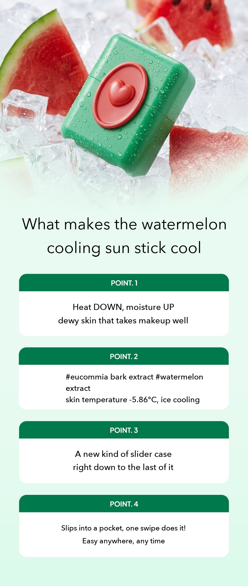 MOMMY CARE Watermelon Cooling Sun Stick detail 05