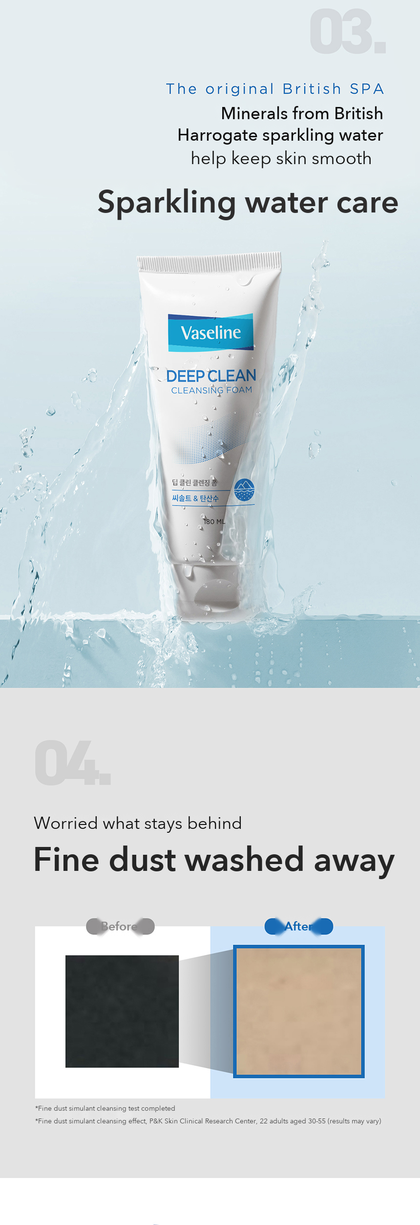 Vaseline Deep Clean Cleansing Foam detail 4