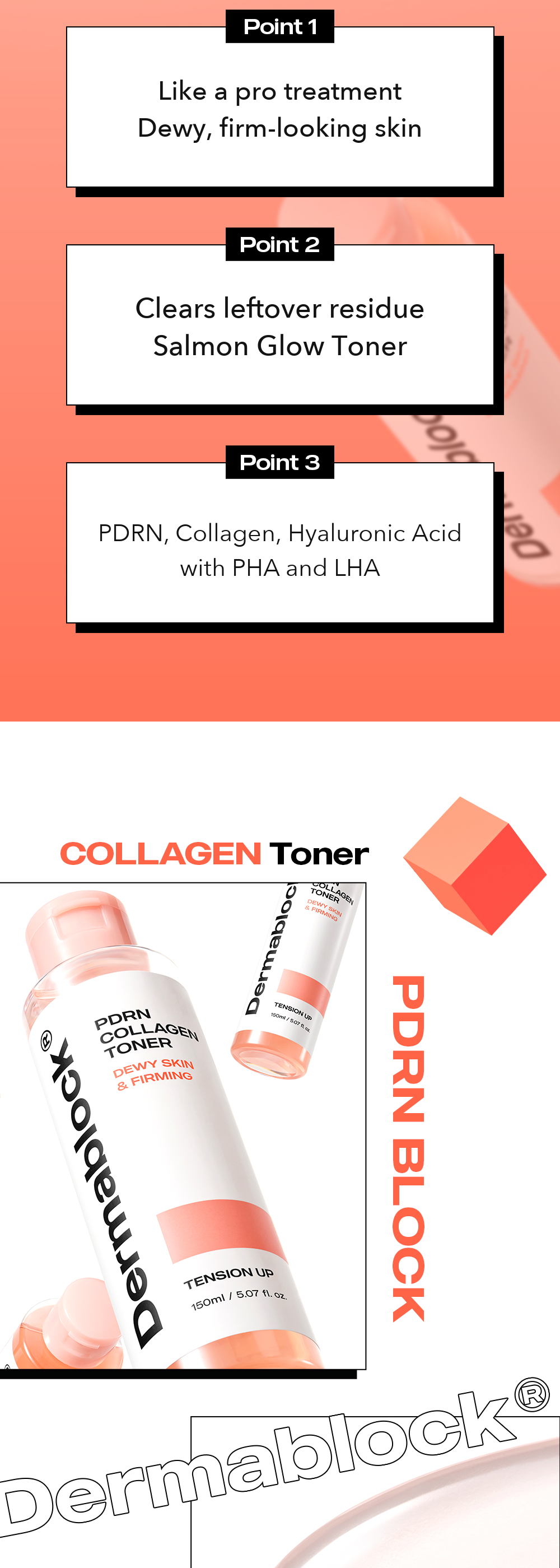 DERMABLOCK PDRN Collagen Toner 150ml detail 04