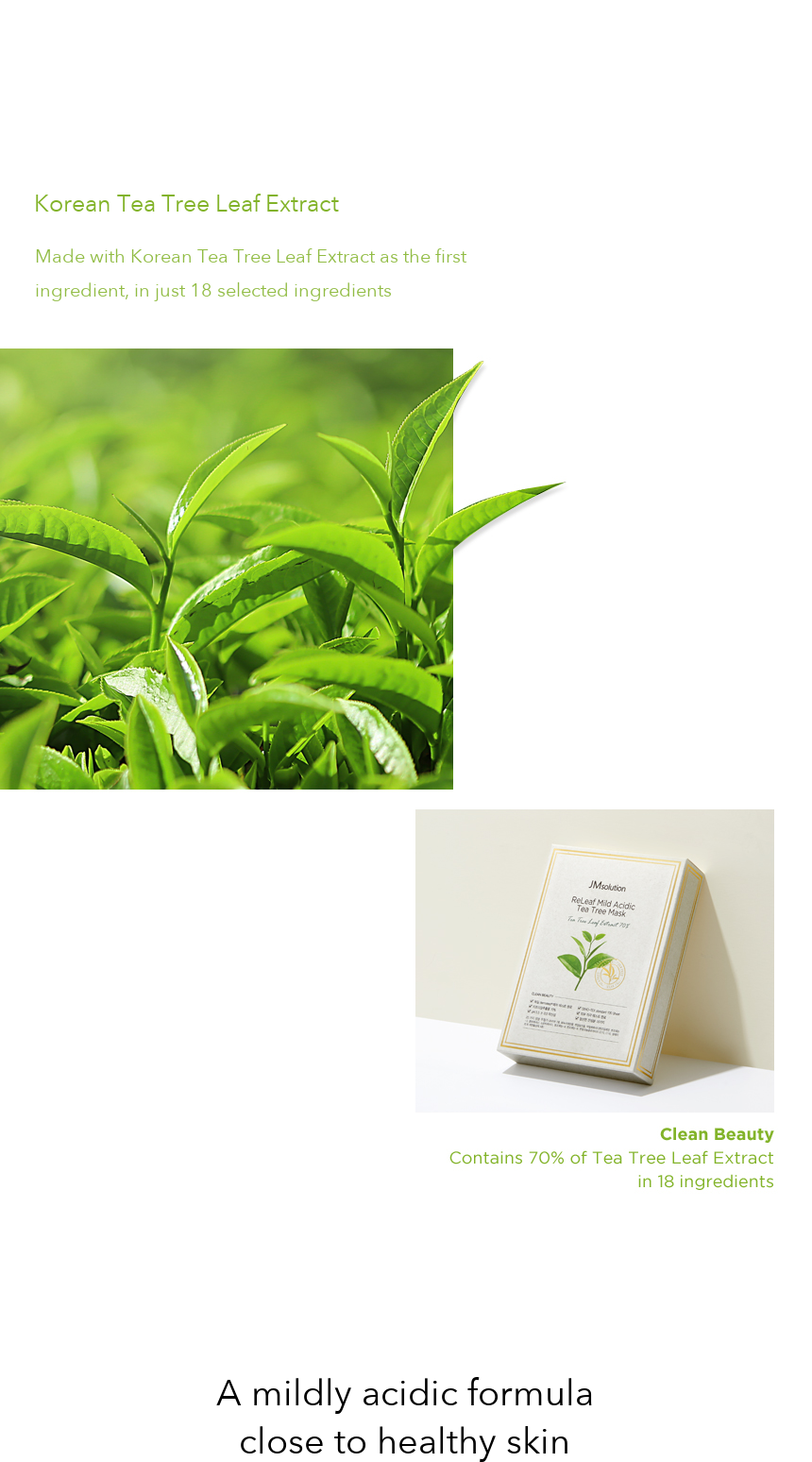 JMsolution Relief Mildly Acidic Tea Tree Mask detail 3