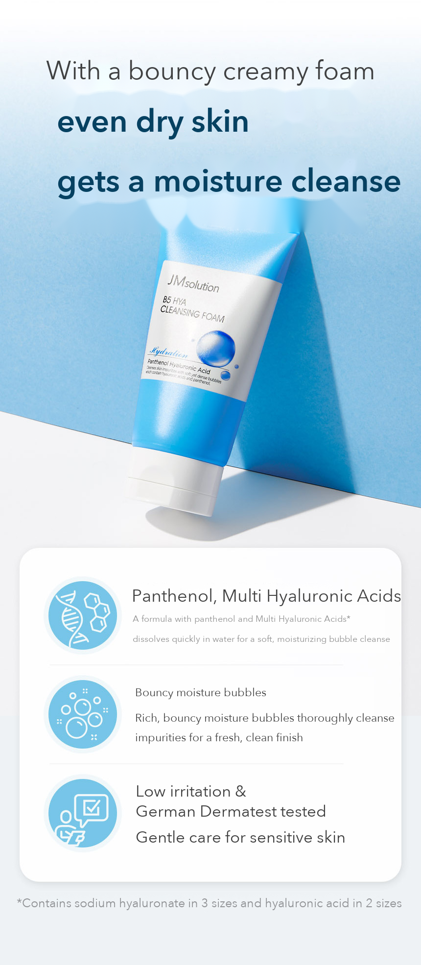 JMsolution B5 Hya Moisturizing Cleansing Foam 150ml detail 02
